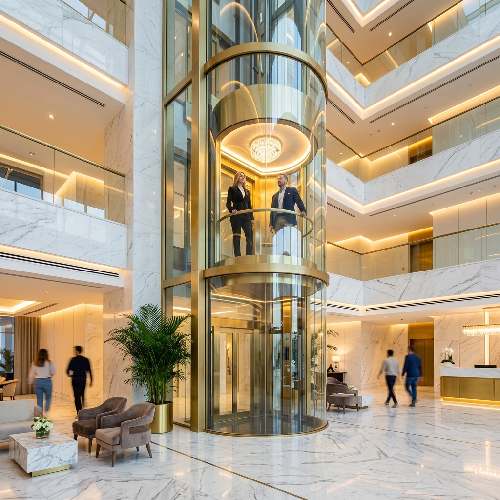Modern Glass Elevator Design